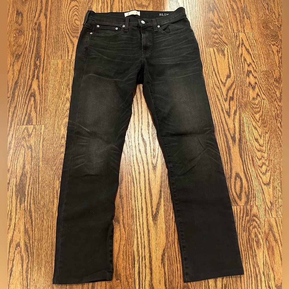 Madewell Slim Jeans - Washed Black - 31x32